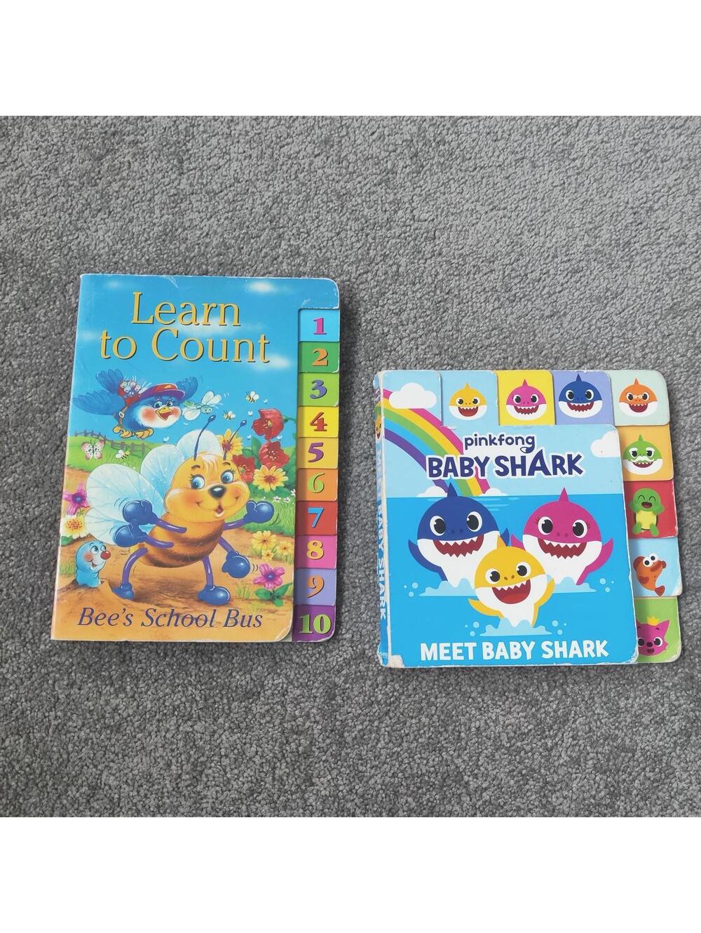 Baby Shark and Bee’s School Bus Learn to Count Board Books Lot